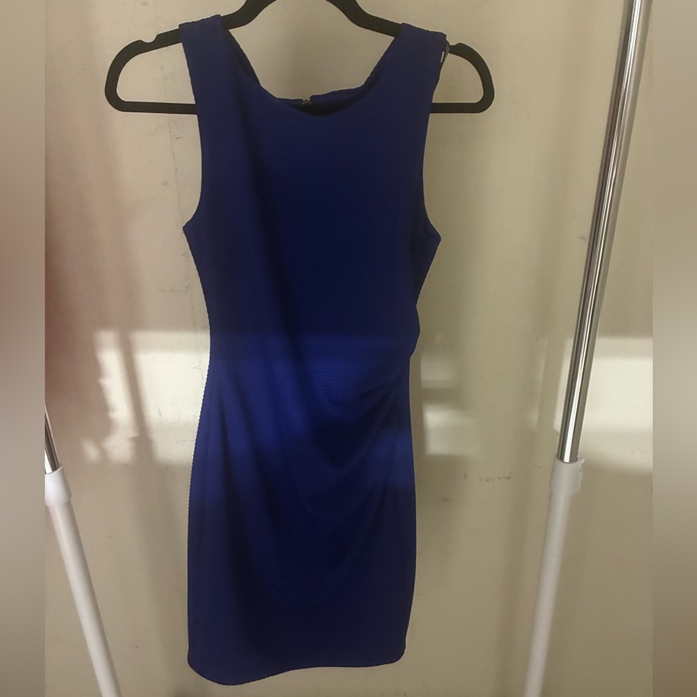 Bisou Bisou Blue Sheath Mini Dress for Cocktail